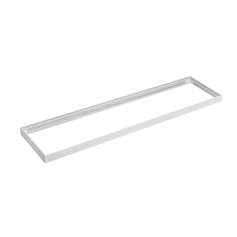 Spectrum LED ramme til påbygget ALGINE armatur 300x1200mm, Hvid aluminium polycarbonat konstruktion