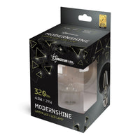 Spectrum LED Globe G125 E27 230V 4.5W 4000K Neutral Hvid COG Filament Røget Glas Sort Iriserende