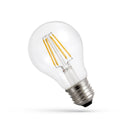 Spectrum LED GLS E27 bulb 3.8W 3000K warm white 806 lumens clear glass A-Class COG filament 230V 5Y warranty