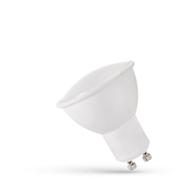 Spectrum LED GU10 pære 230V 1.5W 4000K neutral hvid med mat dæksel, 125 lumen, 120° lysvinkel, ikke dæmpbar