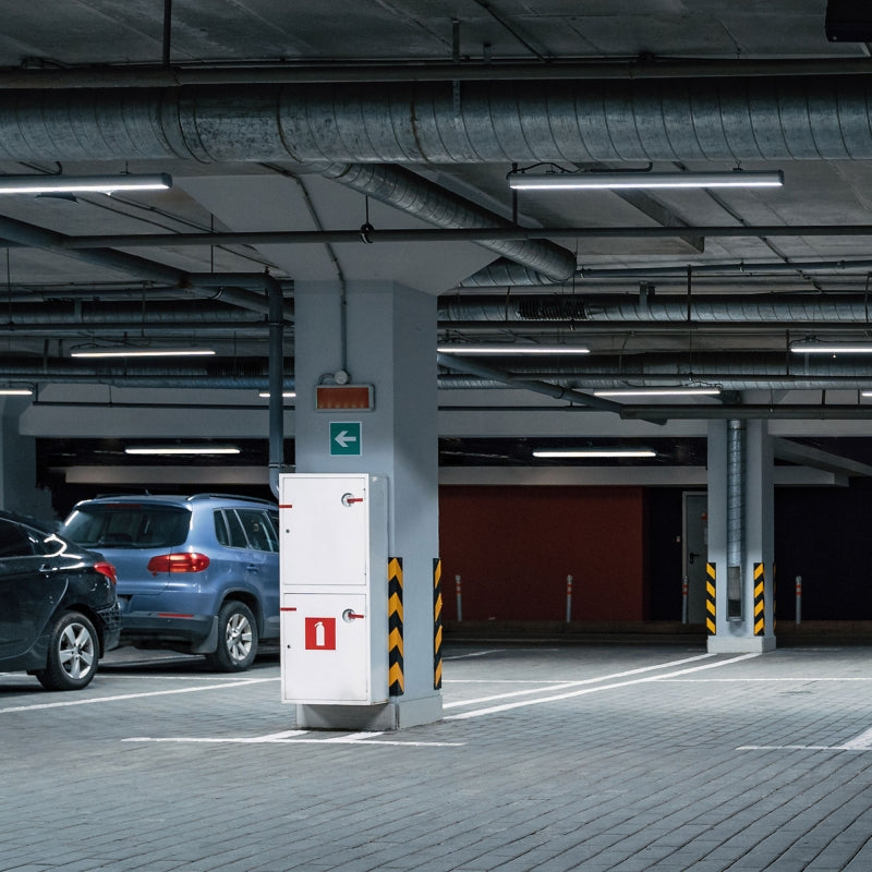 Spectrum LED LIMEA GIGANT Hermetisk 1200mm 38W 6000K 230V IP65 IK10 Kold Hvid Loft- eller Ophængt Lampe Grå