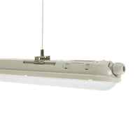 Spectrum LED LIMEA GIGANT Hermetisk 1200mm 38W 6000K 230V IP65 IK10 Kold Hvid Loft- eller Ophængt Lampe Grå