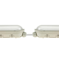 Spectrum LED LIMEA GIGANT Hermetisk 1200mm 38W 6000K 230V IP65 IK10 Kold Hvid Loft- eller Ophængt Lampe Grå