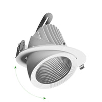 Spectrum LED SILENA 2 indbygget downlight 40W 230V 4000K 5000 lumen CRI 80 50° Hvid IP20 aluminium
