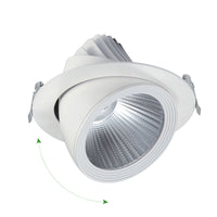 Spectrum LED SILENA 2 indbygget downlight 40W 230V 4000K 5000 lumen CRI 80 50° Hvid IP20 aluminium