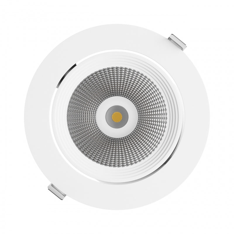 Spectrum LED SILENA 2 recessed downlight 40W 230V 4000K 5000 lumens CRI 80 50° White IP20 aluminum