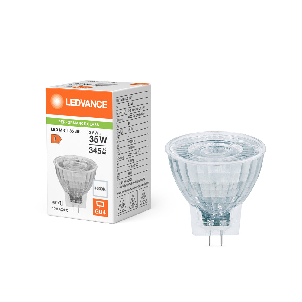 Spectrum LED Spot Reflektor GU4 MR11 4.2W 4000K 345 lumen 36D Kold Hvid erstatter 35W