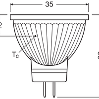 Ledvance Performance LED Spot Reflector GU4 MR11 4.2W 3450 lumens 36D 4000K Cool White replaces 35W
