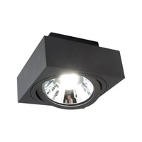 Spectrum MIRORA AR111 GU10 påbygget LED spot Sort justerbar 20W 250V IP20 145x145x85mm