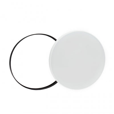 Spectrum NYMPHEA LED loftlampe 40W 6000K 5300 lumen 230V IP54 Hvid Sort rund overflademontering