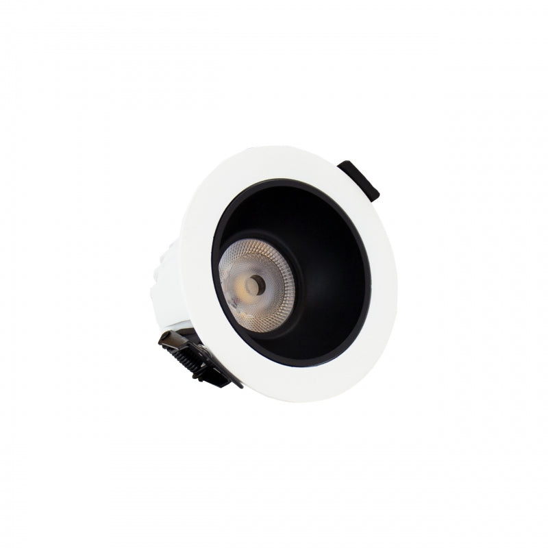 Spectrum ORBITO LED Downlight 10W 4000K 1200 lumen 230V IP44 CRI>90 UGR<19 Hvid Rund Sort Reflektor