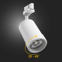 Spectrum PAVA BASIC LED Track Light 20W CCT 230V 3-Phase White 2225 lumens 20-45° IP20 CRI 80