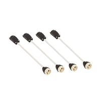 Spectrum indbygget LED GU10 x4 ramme, 4x10W, 250V, IP20, Hvid aluminiumsramme til indendørs belysning