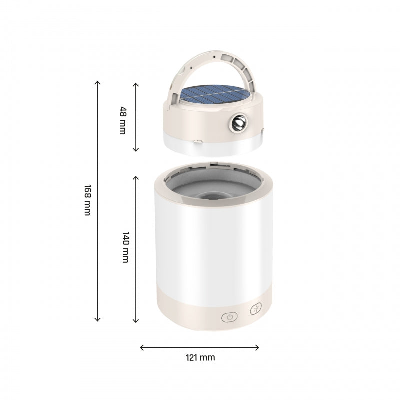 Spectrum SOLARA Campo LED campinglampe 2W 3000K-6500K IP20 USB-C solopladelig powerbank