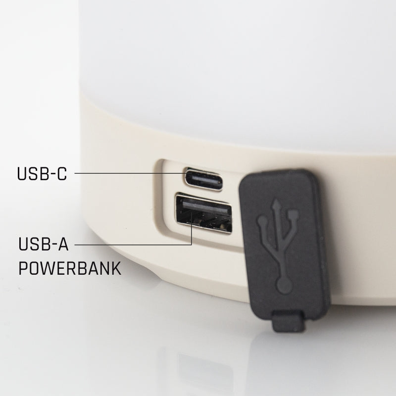 Spectrum SOLARA Campo LED campinglampe 2W 3000K-6500K IP20 USB-C solopladelig powerbank