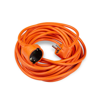 Technik forlængerledning 10m 3x1.5mm² 16A orange, 1-vej EU-standard til indendørs og udendørs brug