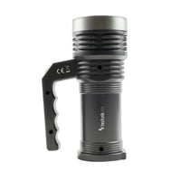 Technik håndholdt projektør C20 XPE+COB LED 300 lumen genopladelig 18650 batteri USB IPX2 Hvid