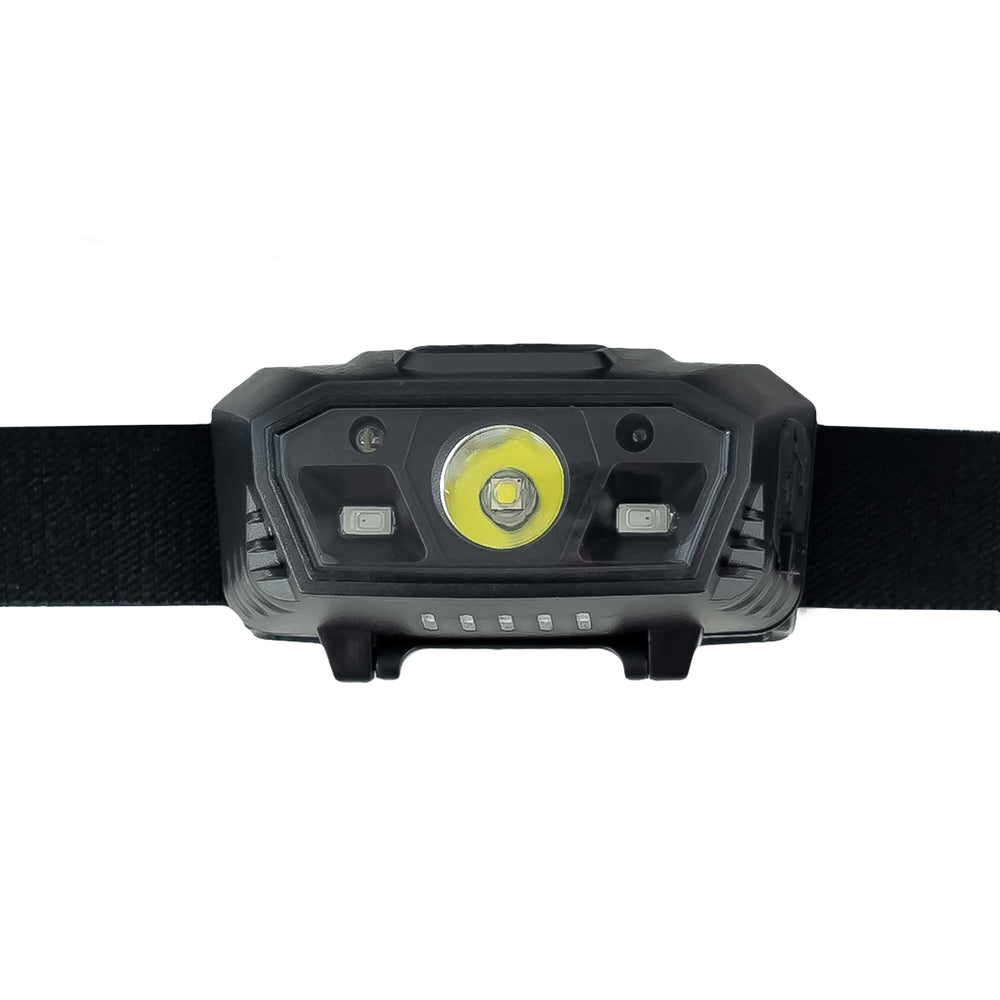 Technik Pandelygte H15 genopladelig LED 300 lumen IP44 med USB Type-C og bevægelsessensor
