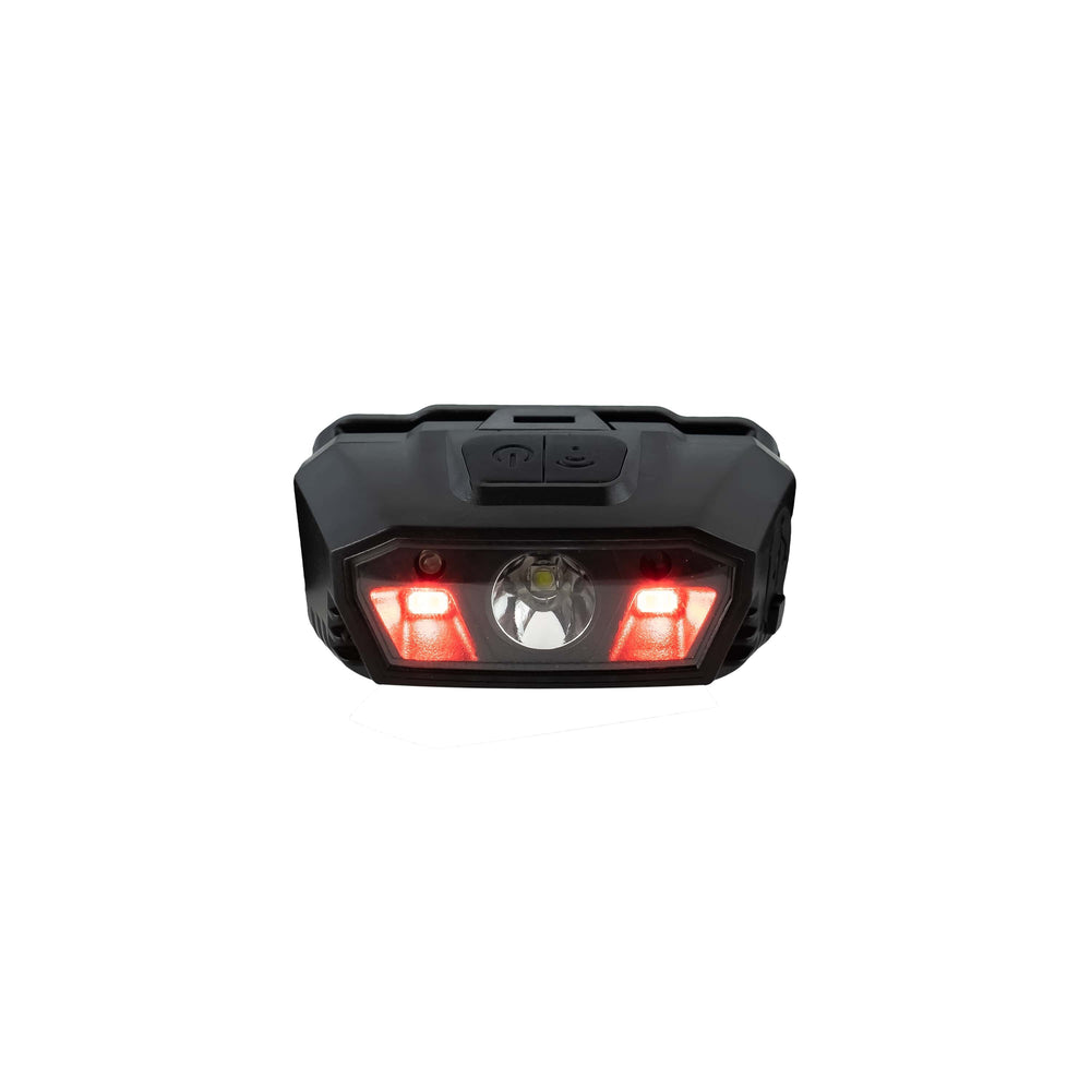 Technik Pandelygte H15 genopladelig LED 300 lumen IP44 med USB Type-C og bevægelsessensor