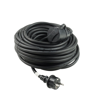 Technik industrial extension cable 20m 1-way 3x1.5mm2 H07RN-F IP44 16A heavy duty power lead