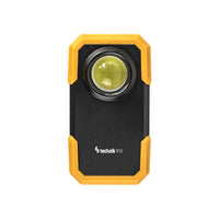 Technik LED lommelygte W20 COB 250 lumen, drevet af 3xAAA, Hvid plastkrop, IPX2 med magnet og clips