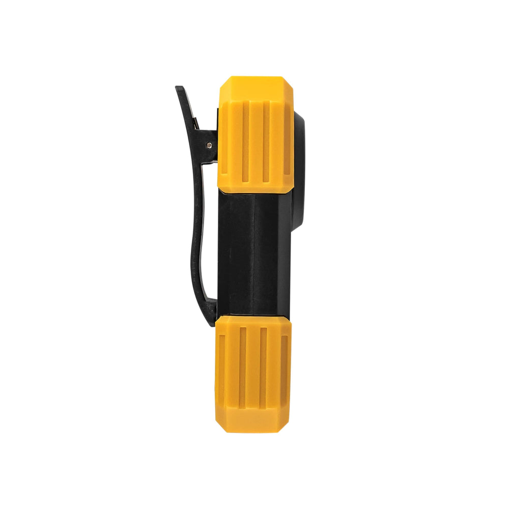Technik LED lommelygte W20 COB 250 lumen, drevet af 3xAAA, Hvid plastkrop, IPX2 med magnet og clips