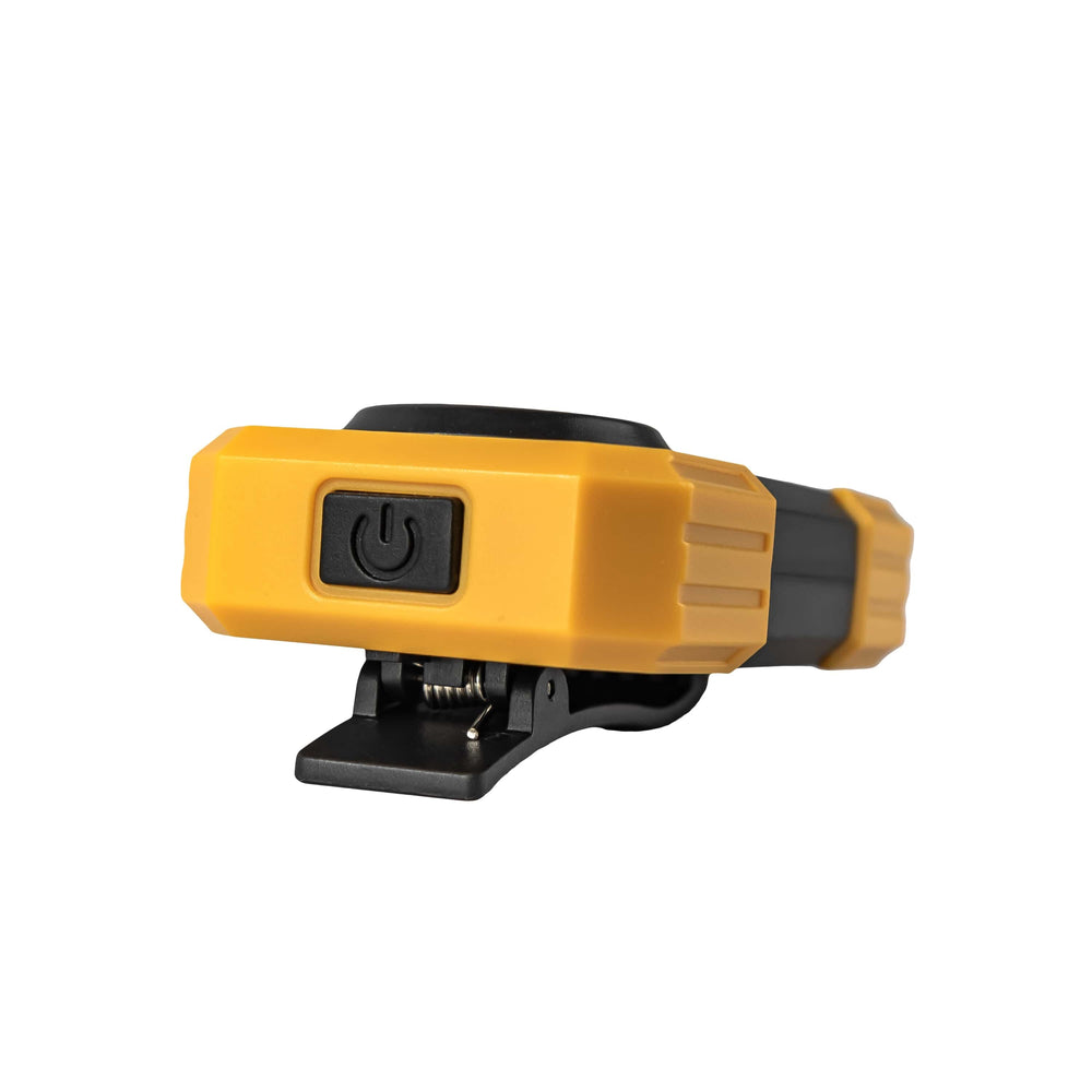 Technik LED lommelygte W20 COB 250 lumen, drevet af 3xAAA, Hvid plastkrop, IPX2 med magnet og clips