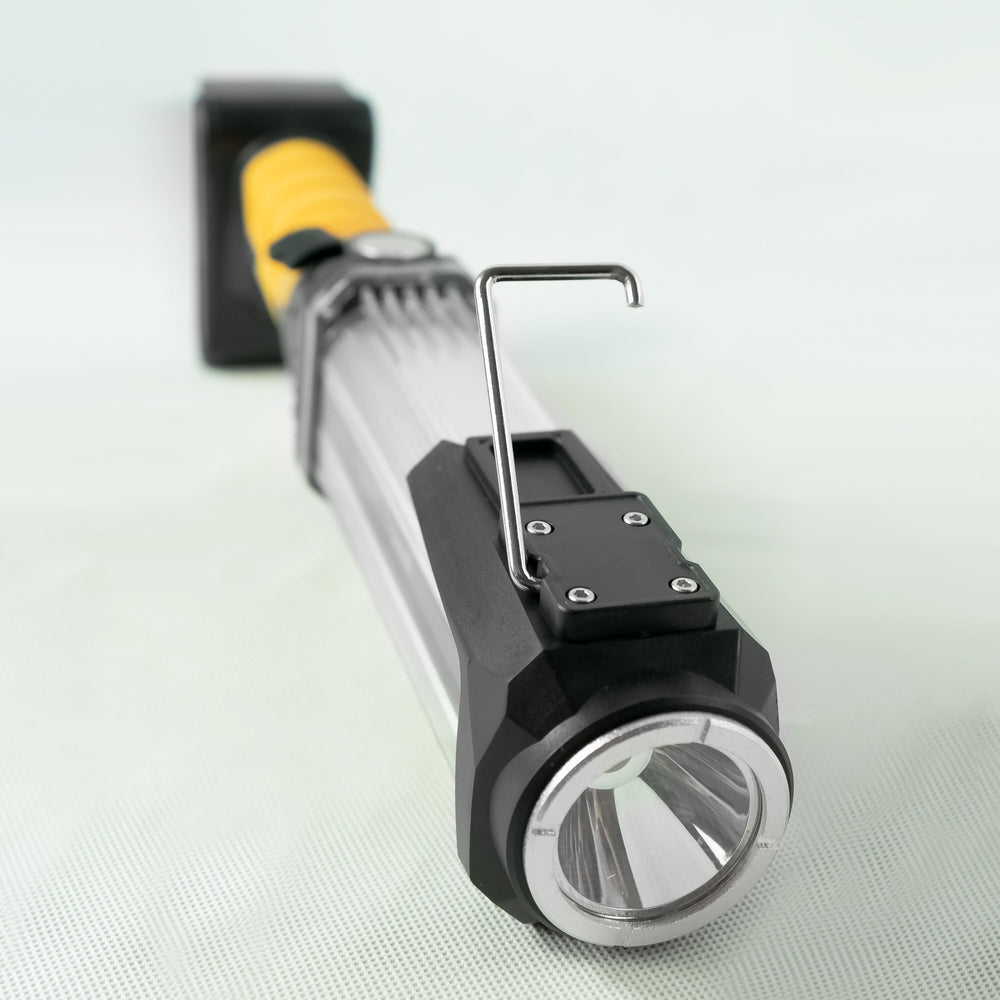 Technik LED Lommelygte W50 COB+XPG 1000 lumen Hvid IP55 med USB Type-C Genopladeligt Batteri og Powerbank