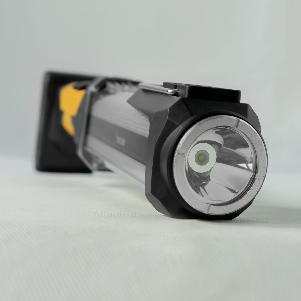Technik LED Lommelygte W50 COB+XPG 1000 lumen Hvid IP55 med USB Type-C Genopladeligt Batteri og Powerbank