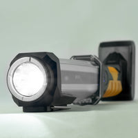 Technik LED Lommelygte W50 COB+XPG 1000 lumen Hvid IP55 med USB Type-C Genopladeligt Batteri og Powerbank