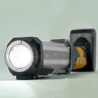 Technik LED Flashlight W50 COB+XPG 1000 lumens White IP55 with USB Type-C Rechargeable Battery and Powerbank