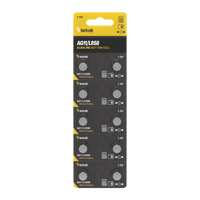 Technik Platinum AG11 LR58 362 1.5V alkalisk knapcelle batteripakke med 10 stk til ure og små elektroniske enheder