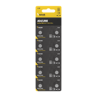 Technik Platinum Alkaline Button Cell AG4 LR66 377 1.5V Knoopcelbatterij 10 Pack