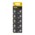 Technik Platinum Alkaline Knappcelle AG8 LR55 191 391 1.5V B10 pakke med 10 til ure og elektronik
