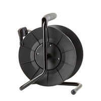 Technik Professional Cable Reel 25m 1.5mm² 16A with 4 EU Sockets and Switch Black