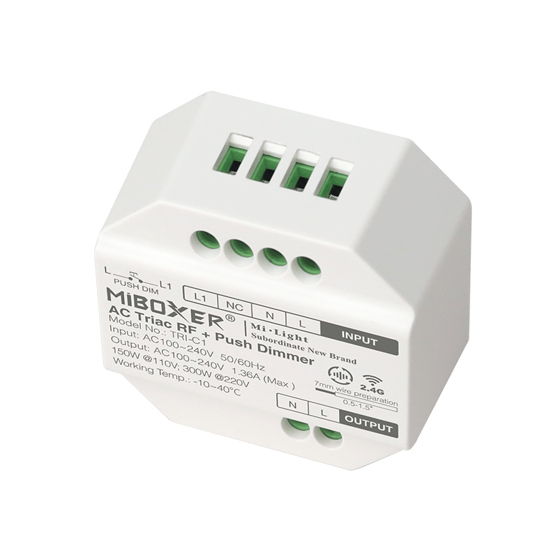 Tsong LED dæmpermodul 300W AC TRIAC, RF 2.4GHz fjernbetjening kompatibel, IP20, 220-240V, CE RoHS