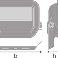 Ledvance LED Floodlight GEN 3 Black 10W 1521 lumens 3000K IP65 IK10 220-240V 120° Aluminium CE RoHS