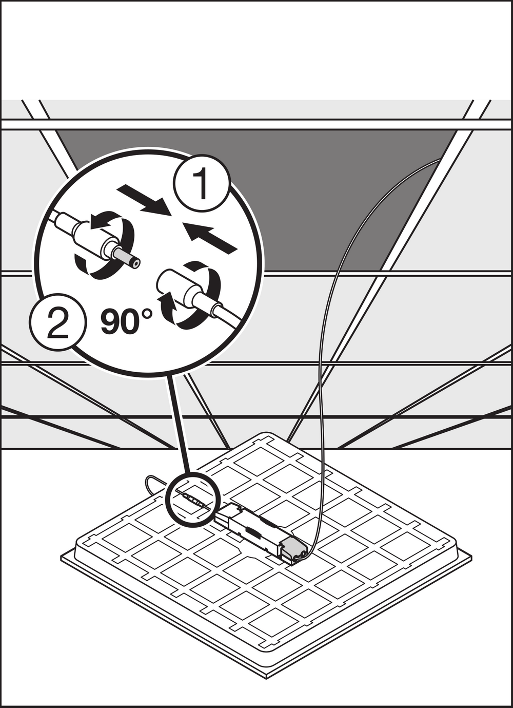 Ledvance LED Panel 60x60cm 33W 3630 lumens 4000K Cool White UGR&lt;19 IP20 Aluminium White CE RoHS