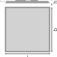 Tsong LED panel 33W 4320 lumen 4000K 230V IP20 CRI 80 aluminium hvid 60x60cm comfort serie