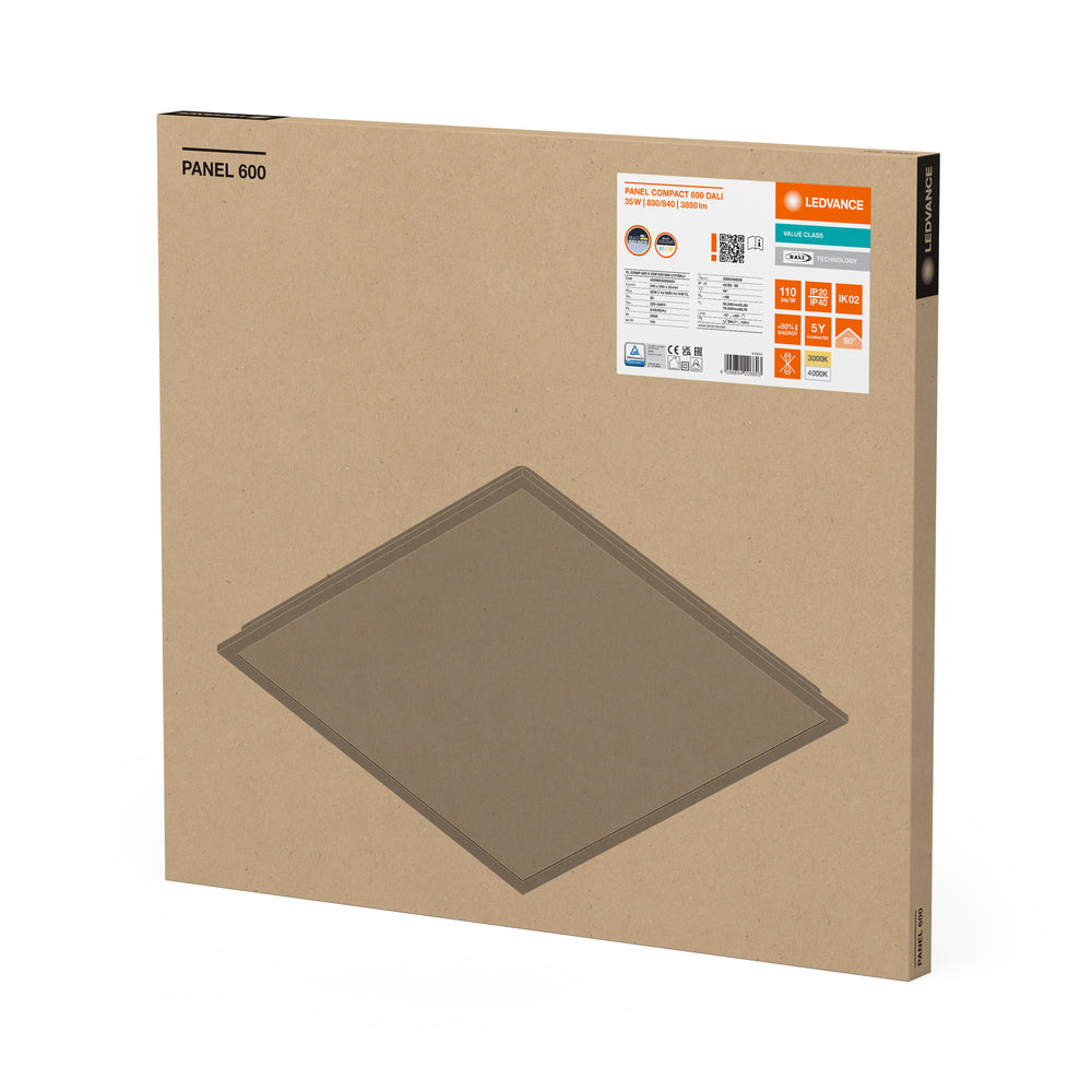 Tsong LED Panel 60x60cm 35W CCT omskifter 2700K 4000K 4200 lumen UGR19 IP20 DALI dæmpbar