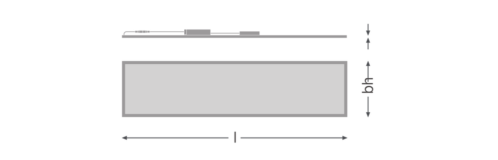 Tsong LED panel lys 33W 3000K 4320 lumen 120x30cm UGR<19 IP20 aluminium hvid flimmerfri