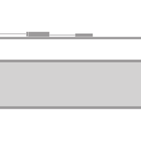 Tsong LED panel lys 33W 3000K 4320 lumen 120x30cm UGR<19 IP20 aluminium hvid flimmerfri