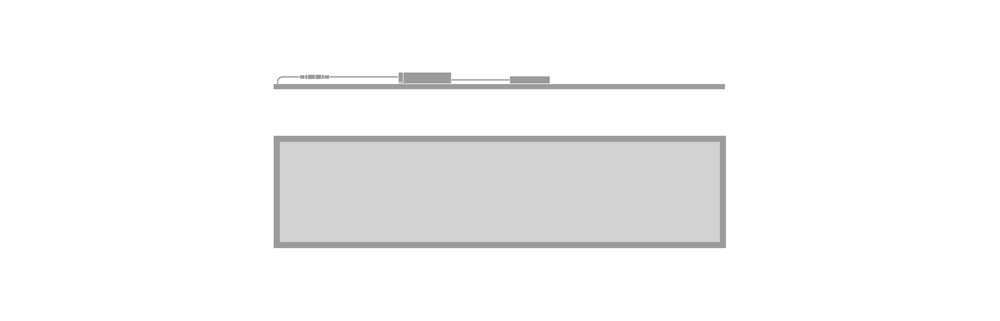 Tsong LED panel lys 33W 3000K 4320 lumen 120x30cm UGR<19 IP20 aluminium hvid flimmerfri