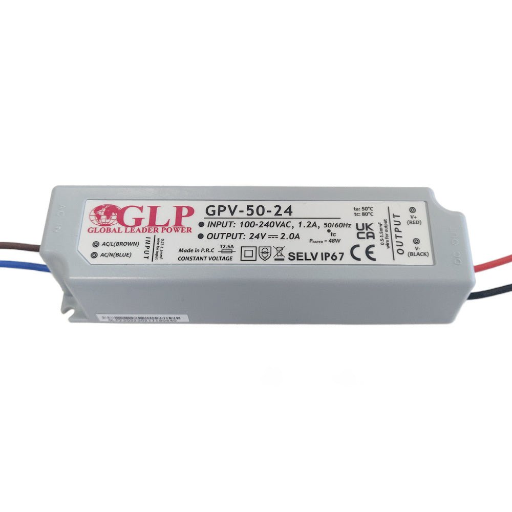 LED strømforsyningsadapter 12v 48w 2a IP67 vandtæt af GLP