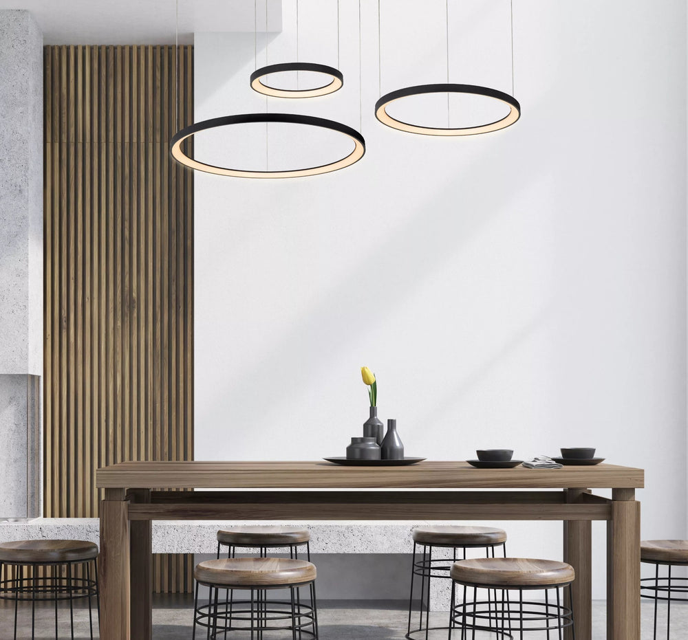 Lucide VIDAL LED pendellampe 78 cm sort 120W 2700K dæmpbar