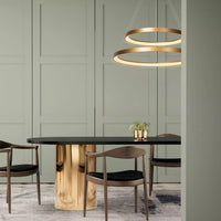 Lucide VIDAL LED pendellampe, dæmpbar 92W 2700K, Ø78cm, IP20, CRI 80, mat guld messing finish