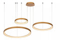 Lucide VIDAL LED pendel 120W 2700K dæmpbar Ø78cm Mat Guld Messing IP20