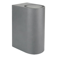 Spectrum LED væglampe udendørs op og ned IP54 Grå GU10 2x6W hus polycarbonat