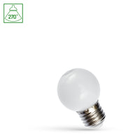 Spectrum LED-lampe G45 E27 230V 1W kold hvidt 6000K 270° strålevinkel med 55 lumen