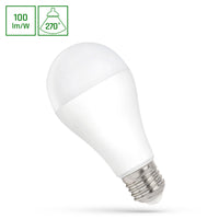 Spectrum LED lampe E27 15W 3000K varm hvid med 1500 lumen og 270° lysstråle til indendørs brug
